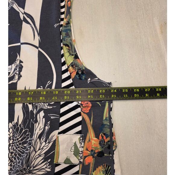 FP Movement Printed Tank Top Cropped SZ Small Activewear Oversized - Picture 5 of 6